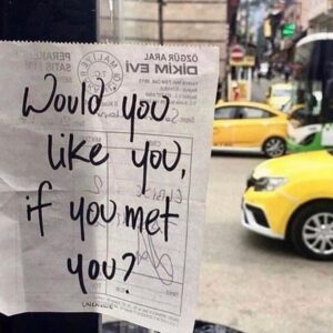 Would you like you if you met you?