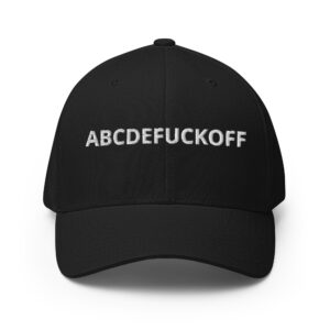 ABCDEFUCKOFF Flexfit Baseball Cap (Embroidered)