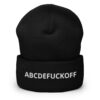 ABCDEFUCKOFF Beanie (Embroidered)