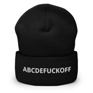 ABCDEFUCKOFF Beanie (Embroidered)