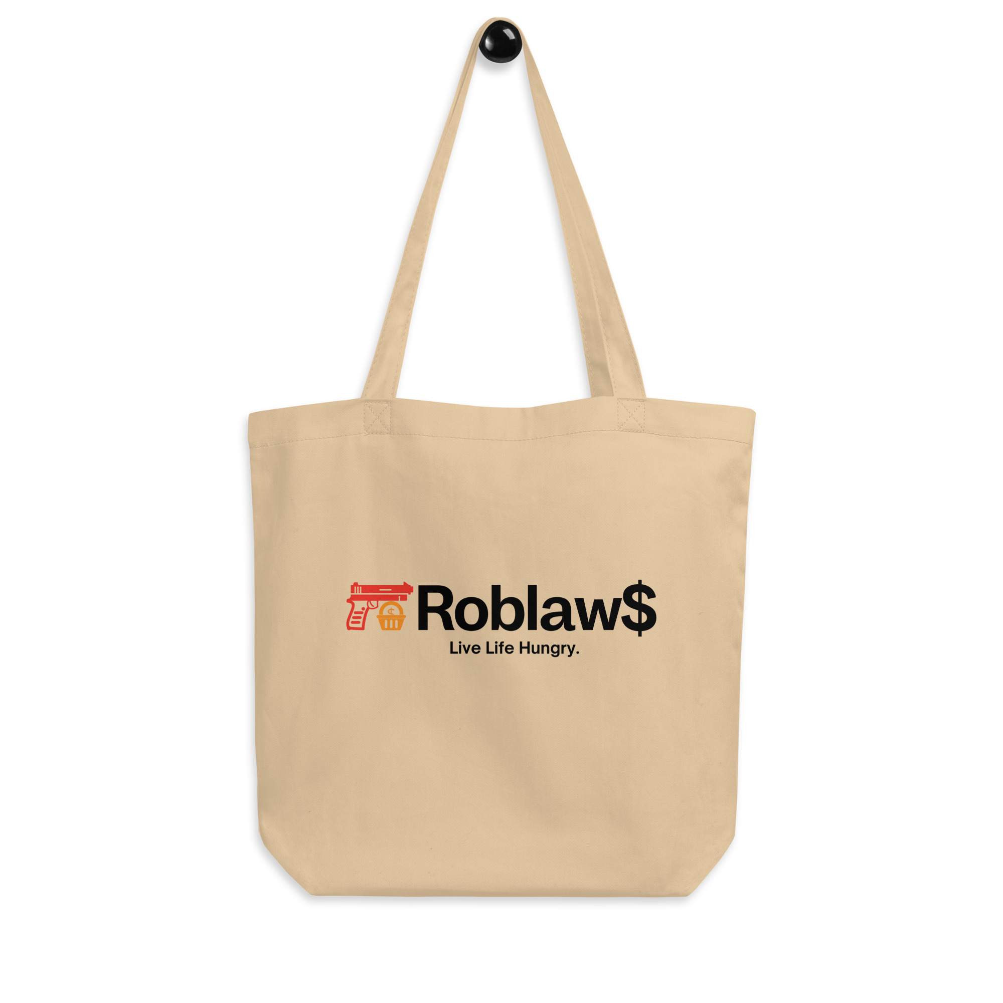 Roblaw$ Roblaws Live Life Hungry Eco Tote Bag - Image 2
