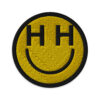 H H Smiley Face Embroidered patch