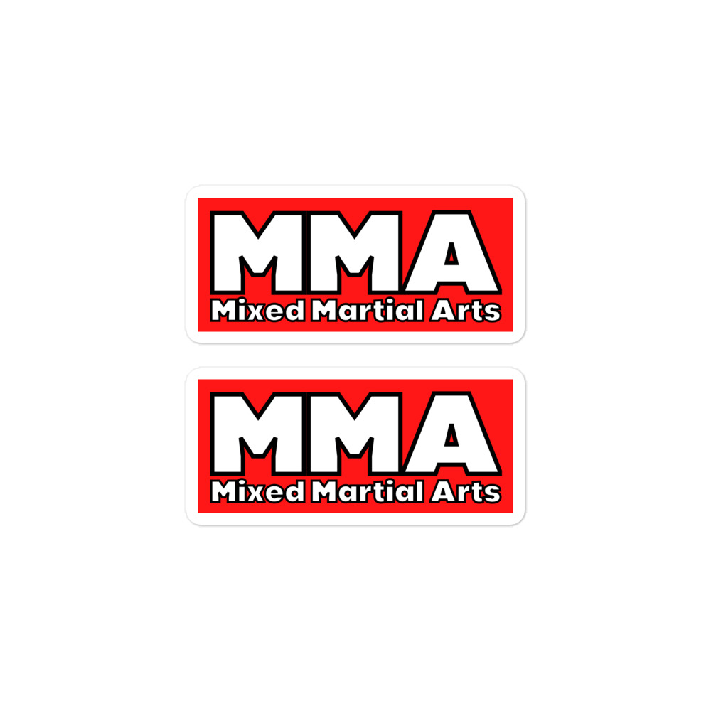 MMA Mixed Martial Arts | Bold Font MMA Logo Sticker - Image 2