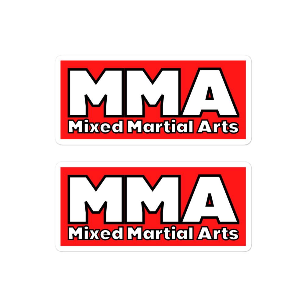 MMA Mixed Martial Arts | Bold Font MMA Logo Sticker - Image 3