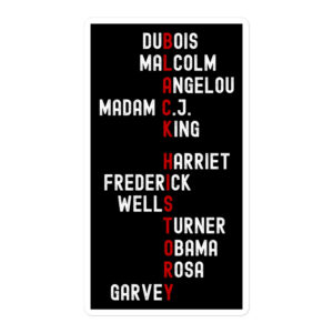 Black History – Great Black Leaders Sticker