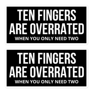 Ten Fingers Are Overrated When You Only Need Two stickers