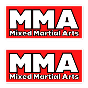 MMA Mixed Martial Arts | Bold Font MMA Logo Sticker