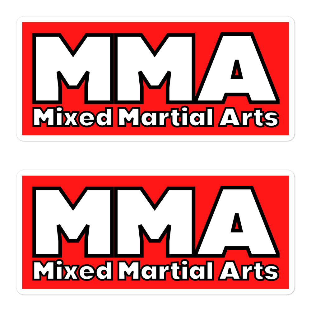 MMA Mixed Martial Arts | Bold Font MMA Logo Sticker