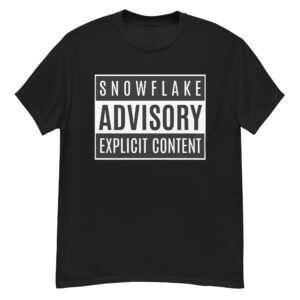 Kid Rock Snowflake Advisory Explicit Content Men's T-Shirt (Up to 5XL)