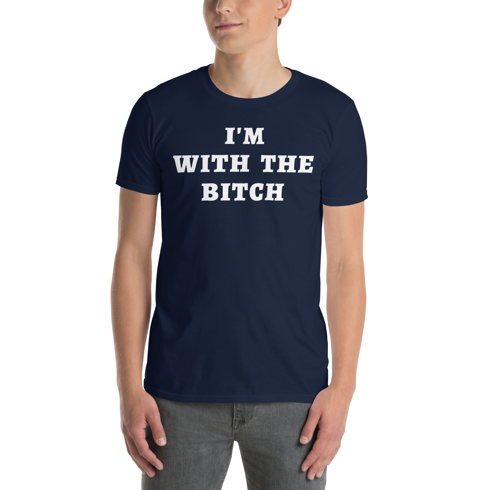 I'M WITH THE BITCH (couple matching tees) Unisex T-Shirt - Image 3