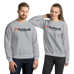 Alternative view of Roblaw$ Roblaws Parody Sweatshirt