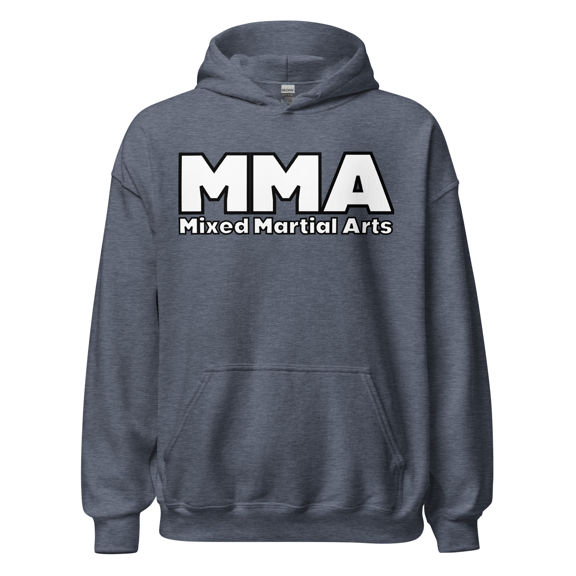 MMA Mixed Martial Arts | Bold Font MMA Logo Hoodie - Image 4