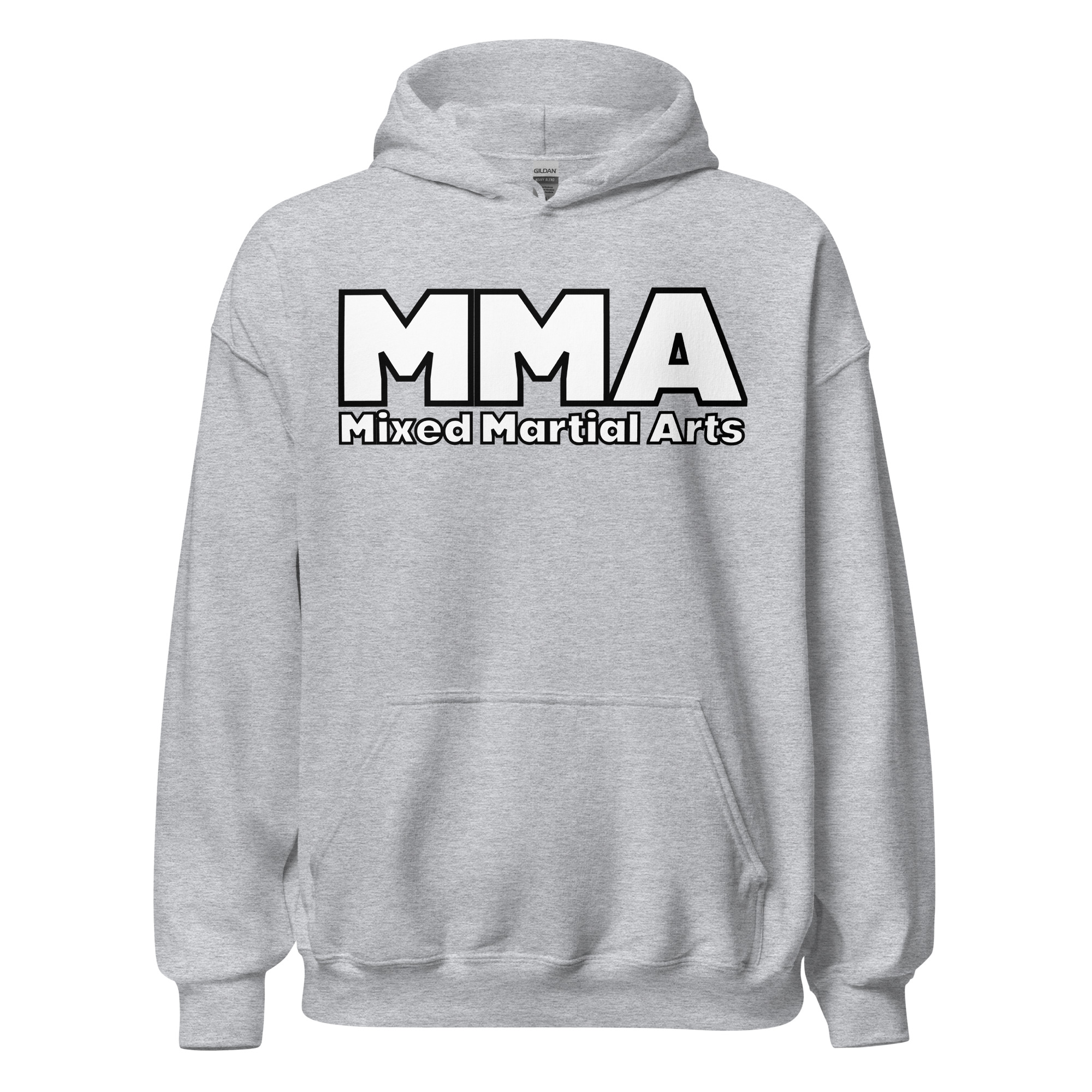 MMA Mixed Martial Arts | Bold Font MMA Logo Hoodie - Image 7