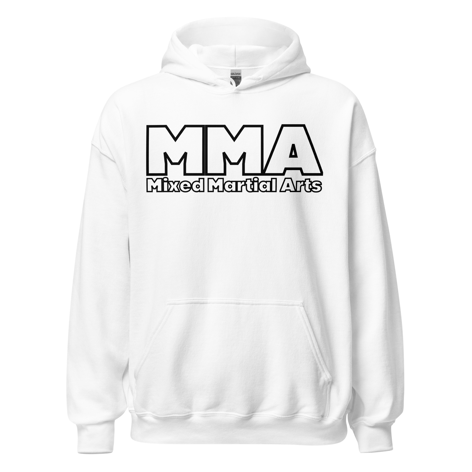 MMA Mixed Martial Arts | Bold Font MMA Logo Hoodie - Image 11