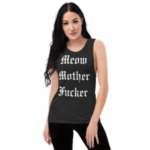 Alternative view of Meow Mother Fucker Tank Top | Melissa Marie Green Millionaires