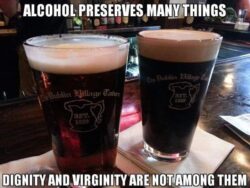 Alcohol Preserves Many Things Dignity and Virginity are not among them