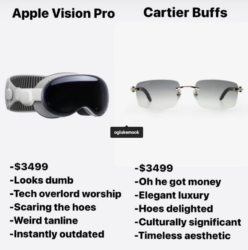Apple Vision Pro vs Cartier Buffs