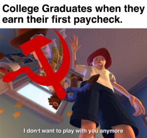 College Graduates dumping communism