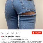 Custom Butt Rip in your jeans