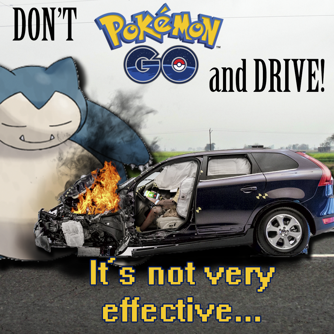 Don't Pokémon Go and Drive