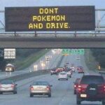 Don't Pokemon and Drive warning