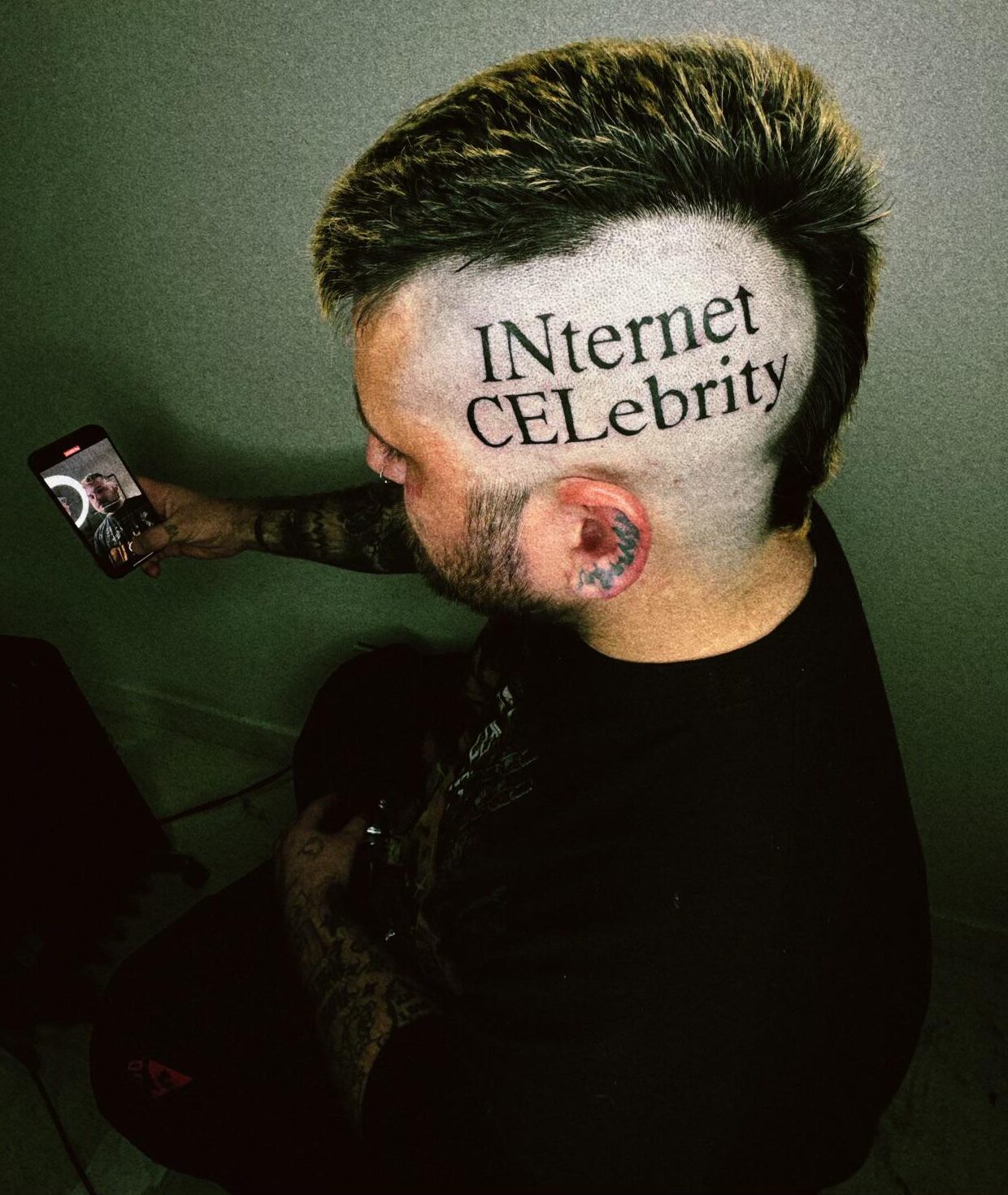 INternet CELebrity INCEL head tattoo