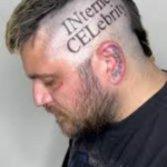 INternet CELebrity head tattoo - Incel Influencer