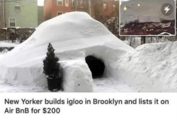 Igloo on AirBnB