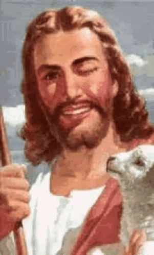 Jesus Christ Wink GIF
