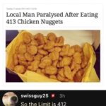 Paralyzed After Eating 413 Chicken Nuggets