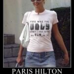 Paris Hilton Iconic Cum Shirt