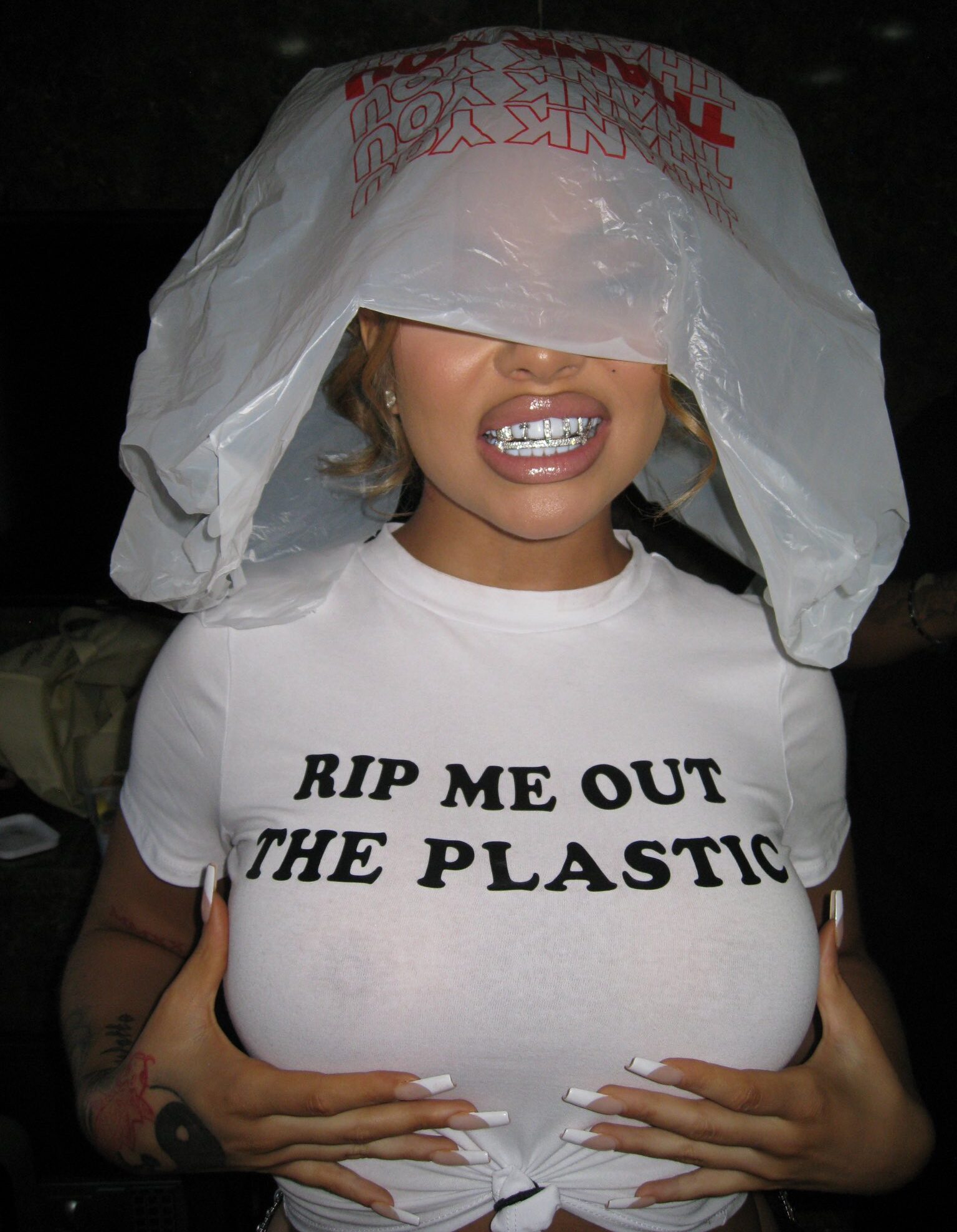 Rip Me Out The Plastic shirt Big Latto