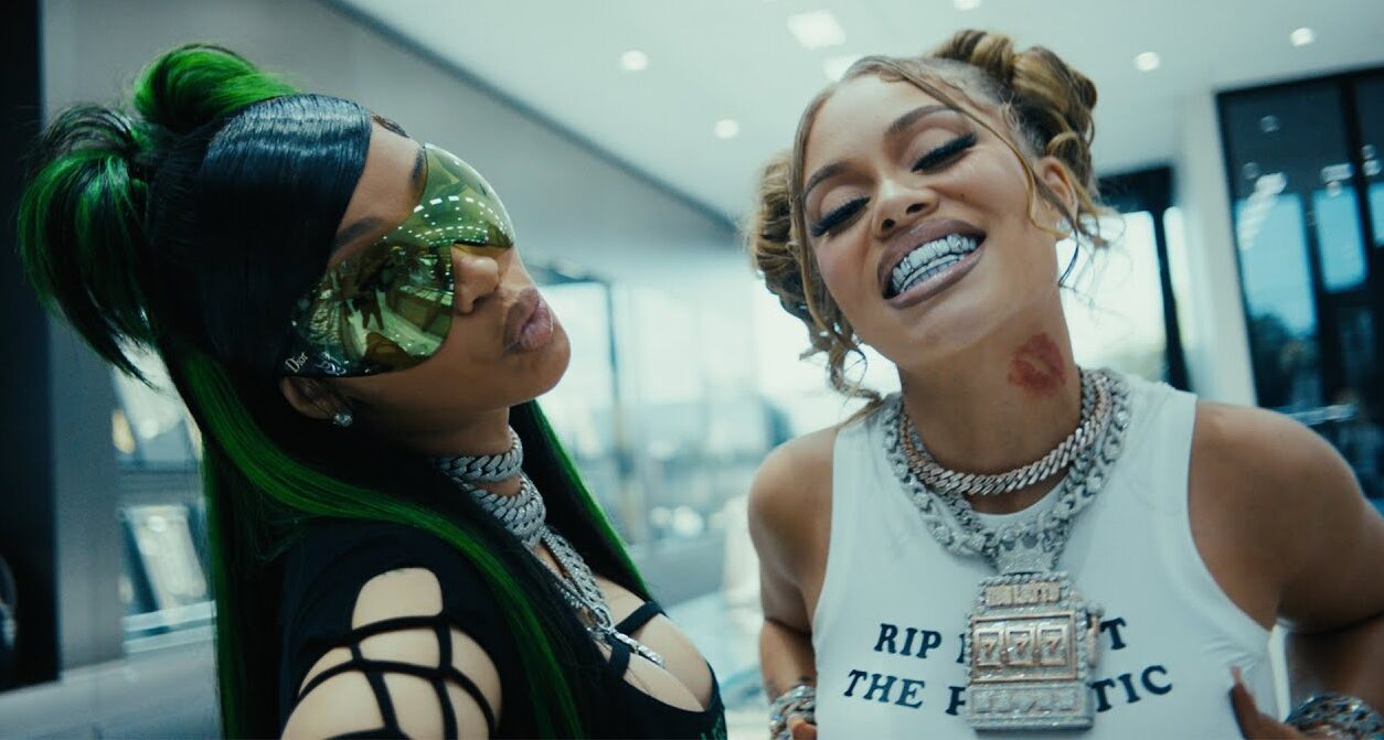Rip Me Out The Plastic shirt Latto Cardi B - Put It On Da Floor Again music video