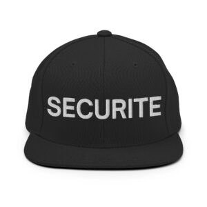SECURITE Snapback Hat (Embroidered)