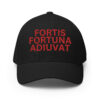 Fortis Fortuna Adiuvat (red text) Embroidered Flexfit Baseball Cap
