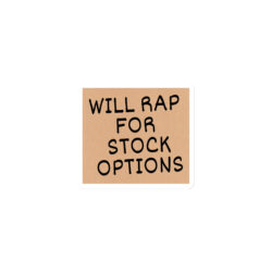 Alternative view of WILL RAP FOR STOCK OPTIONS (Cardboard) Magnet