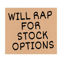 WILL RAP FOR STOCK OPTIONS (Cardboard) Magnet