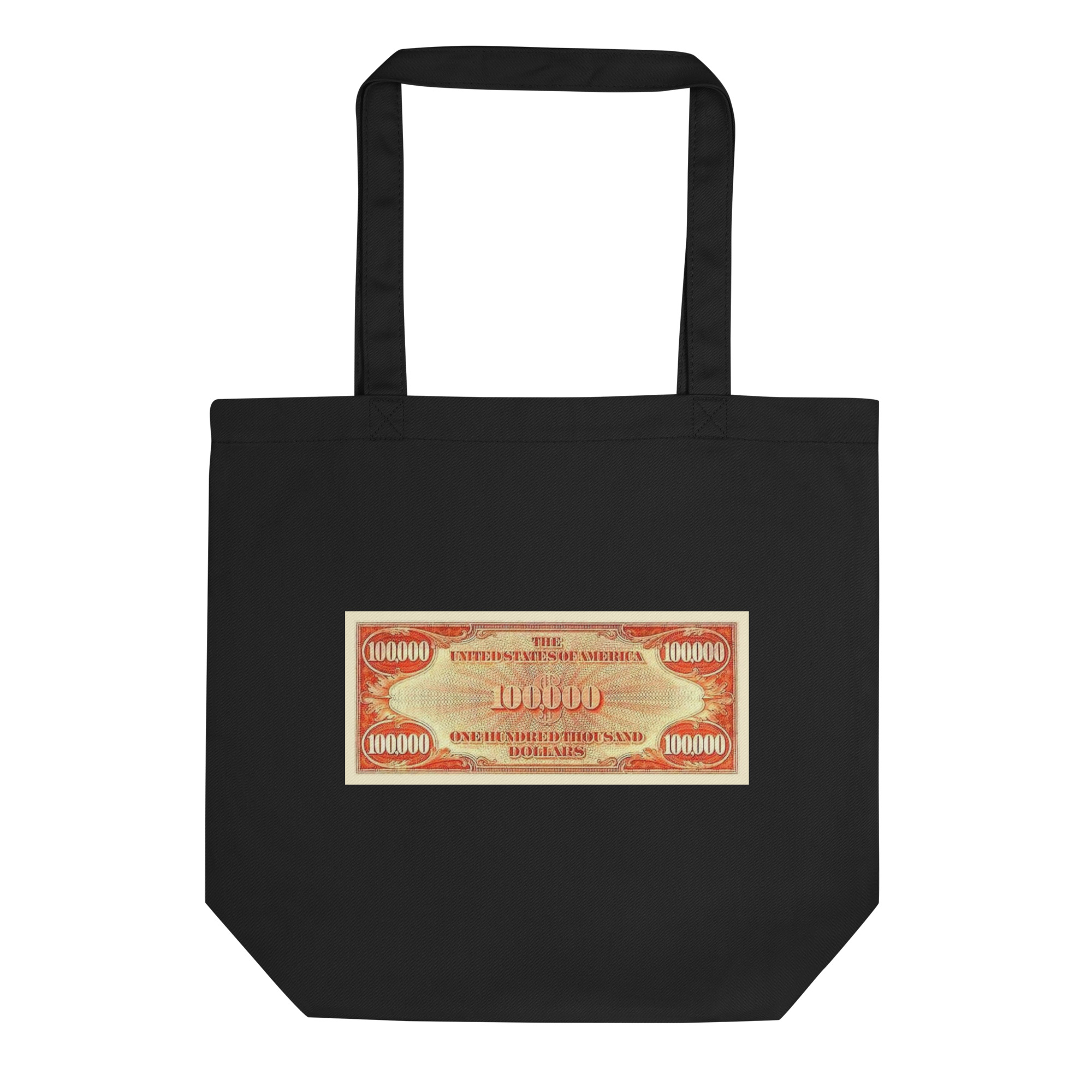 One Hundred Thousand Dollar Bill (US$100,000) Tote Bag (FRONT + BACK) - Image 5