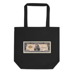 One Hundred Thousand Dollar Bill (US$100,000) Tote Bag (FRONT + BACK)