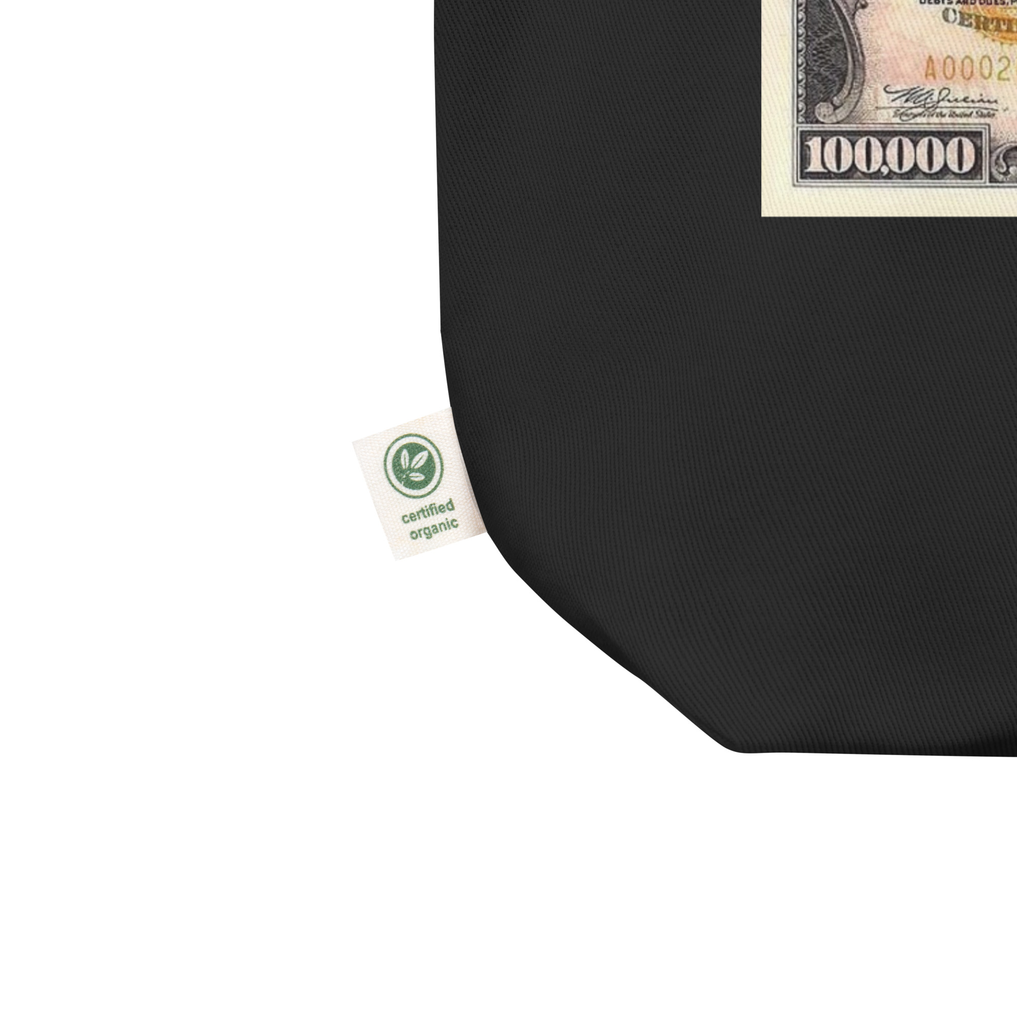 One Hundred Thousand Dollar Bill (US$100,000) Tote Bag (FRONT + BACK) - Image 4