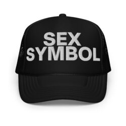 SEX SYMBOL Embroidered Trucker Hat (in white letters)