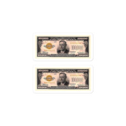 Alternative view of One Hundred Thousand Dollar Bill (US$100,000) Sticker Pack