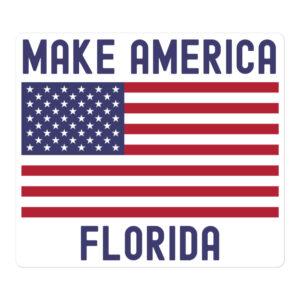 Make America Florida American Flag DeSantis 2024 sticker