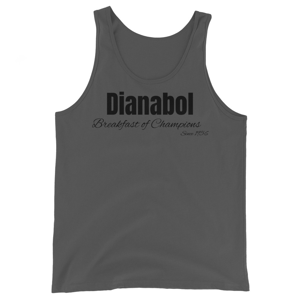 Dianabol Breakfast of Champions since 1956 (in black letters) Tank Top - Image 6