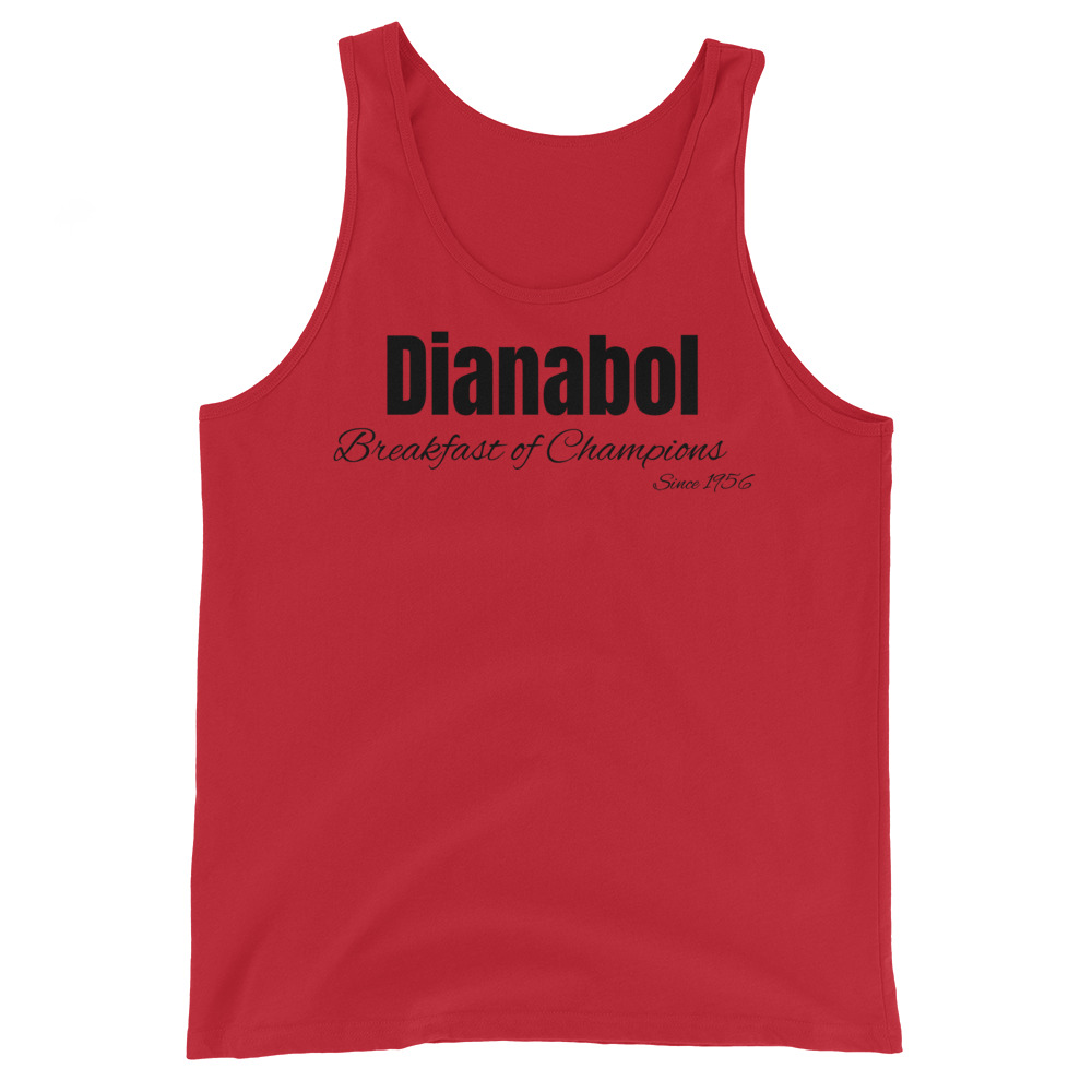 Dianabol Breakfast of Champions since 1956 (in black letters) Tank Top - Image 4