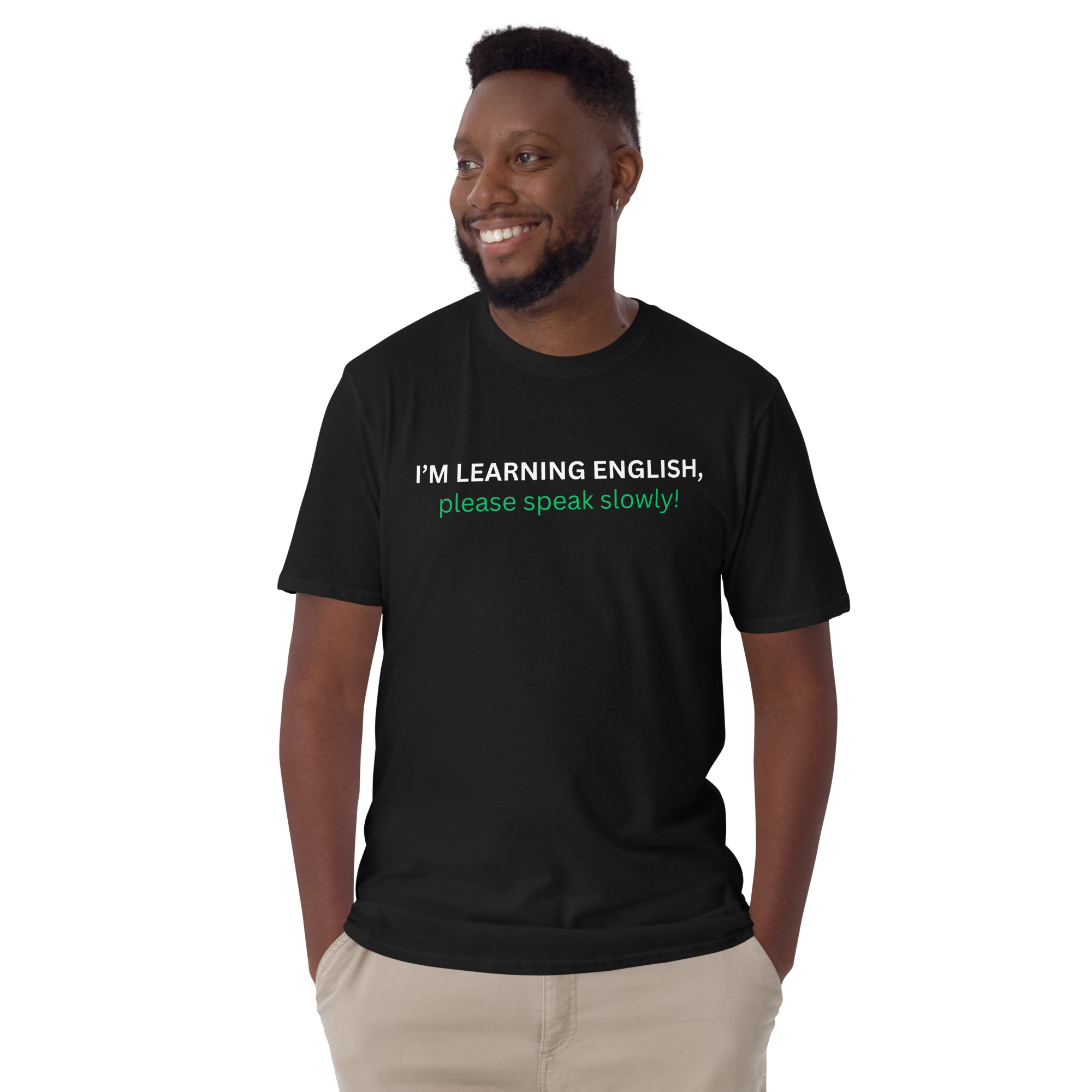 I'm Learning English Please Speak Slowly T-Shirt - Image 2