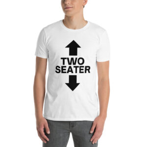Two Seater Arrow Up Arrow Down Face And Lap Funny T-Shirt