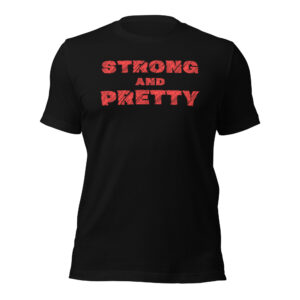 Robert Oberst Strong And Pretty | Distressed Scratched Red Font t-shirt