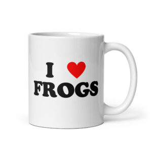 Alternative view of I Love FROGS coffee mug