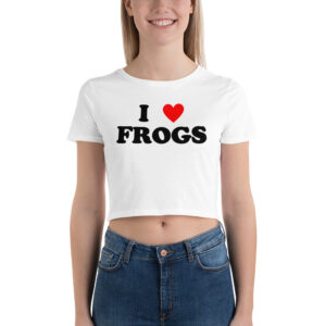 I Love FROGS Crop Top